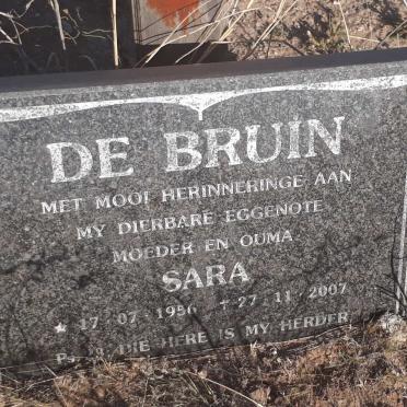 BRUIN Sara, de 1956-2007