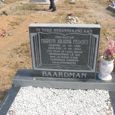 BAARDMAN Marilyn Juliana Felicity 1960-2004