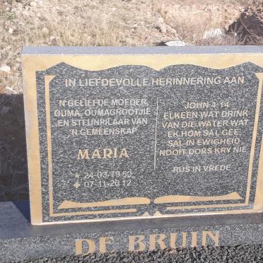 BRUIN Maria, de 1950-2012