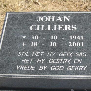 CILLIERS Johan 1941-2001