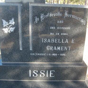 CRAMENT Isabella E. nee KRUGER 1933-