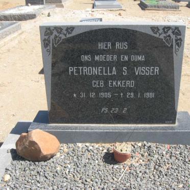 VISSER Petronella S. nee EKKERD 1905-1981