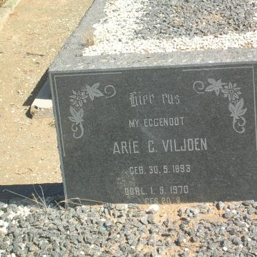 VILJOEN Arie G. 1893-1970 &amp; Anne  E. 1902-1975