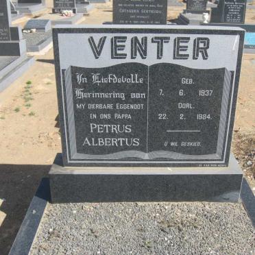 VENTER Petrus Albertus 1937-1984