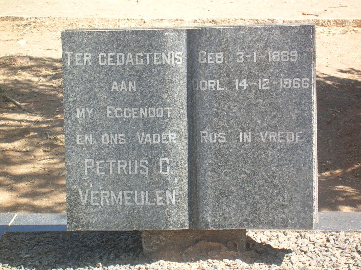 VERMEULEN Petrus C. 1889-1966 
