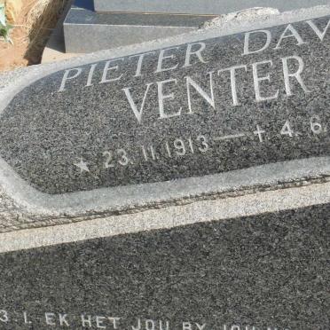 VENTER Pieter David 1913-1975