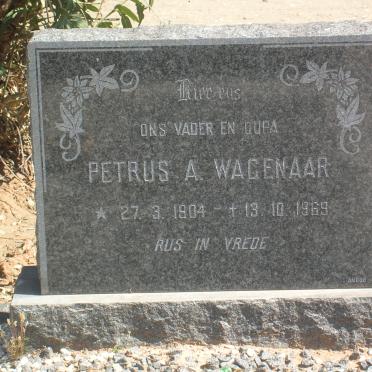 WAGENAAR Petrus A. 1904-1969 