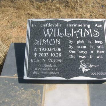 WILLIAMS Simon 1930-2003
