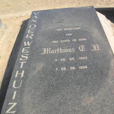 WESTHUIZEN Marthinus C.B., van der 1903-1994