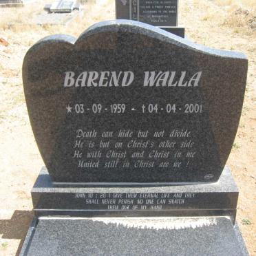 WALLA Barend 1959-2001