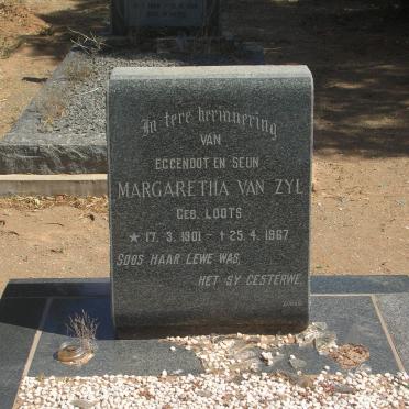 ZYL Margaretha, van nee LOOTS 1901-1967
