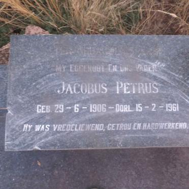 ? Jacobus Petrus 1906-1961
