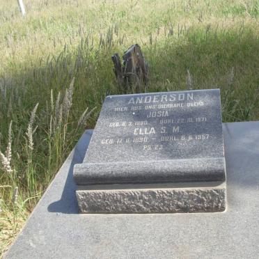 ANDERSON Josia 1890-1971 &amp; Ella S.M. 1890-1957