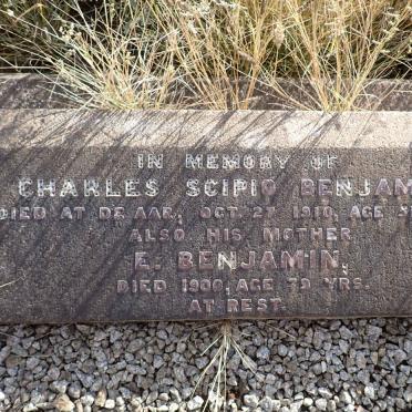 BENJAMIN Charles Scipio -1910 :: BENJAMIN E. -1900