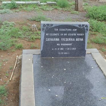 BOTHA Catharina Frederika geb BADENHORST 1901-1969