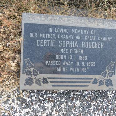BOUCHER Gertie Sophia nee FISHER 1893-1969