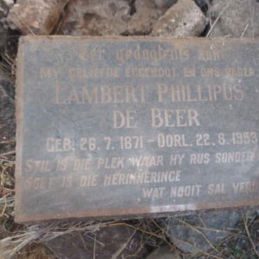 BEER Lambert Phillipus, de 1871-1953