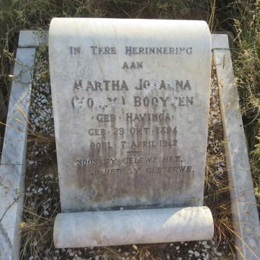 BOOYSEN Martha Johanna nee HAVINGA 1894-1942