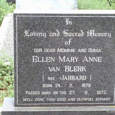 BLERK Ellen Mary Anne, van nee JARRARD 1878-1972