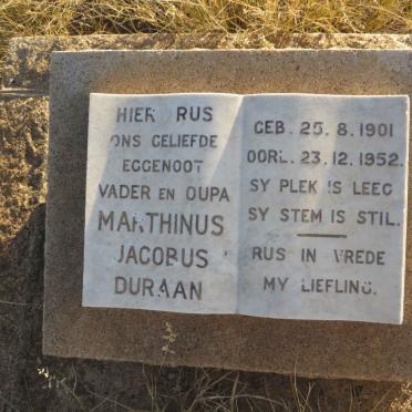 DURAAN Marthinus Jacobus 1901-1952