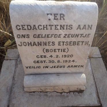 ETSEBETH Johannes 1920-1924
