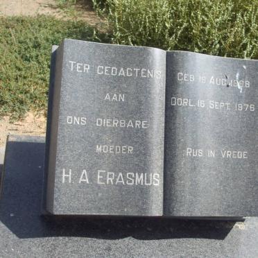 ERASMUS H.A. 1898-1976
