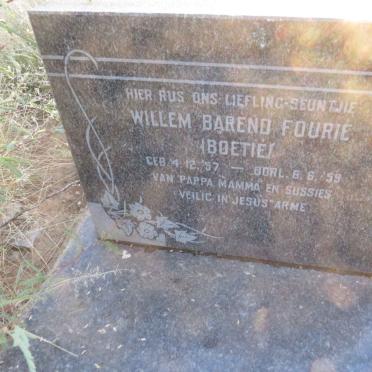 FOURIE Willem Barend 1957-1959