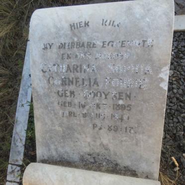 FOURIE Catharina Sophia Cornelia nee BOOYSEN 1895-1940
