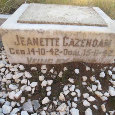 GAZENDAM Jeanette 1942-1942