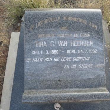 HEERDEN Dina C., van 1890-1962