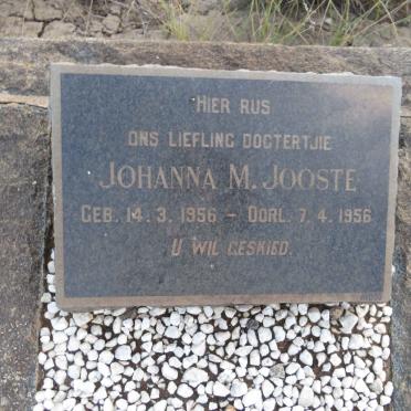 JOOSTE Johanna M. 1956-1956