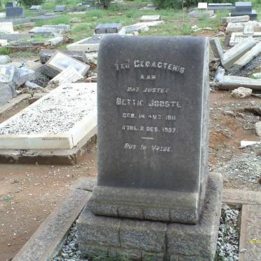JOOSTE Bettie 1911-19??