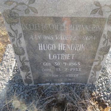 LOTRIET Hugo Hendrik 1865-1953