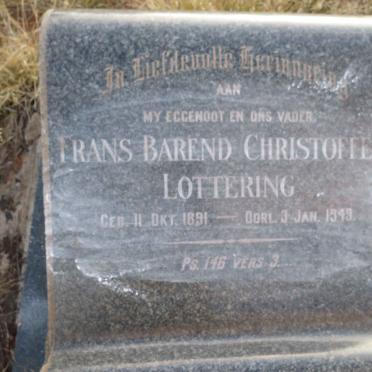 LOTTERING Frans Barend Christoffel 1891-1949