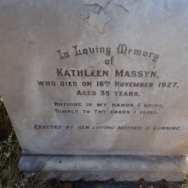 MASSYN Kathleen -1927