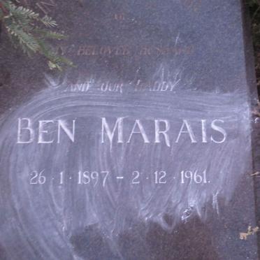 MARAIS Ben 1897-1961