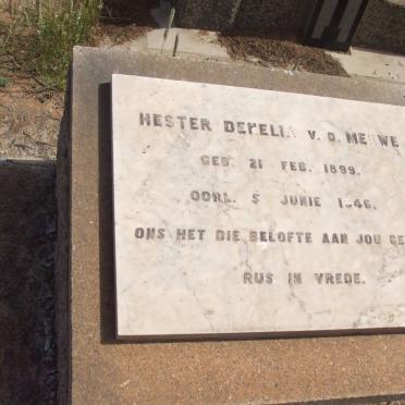 MERWE Hester Denella, van der 1899-1946