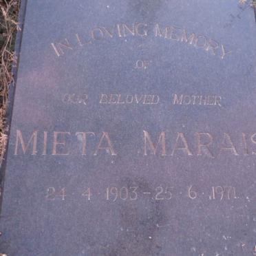 MARAIS Mieta 1903-1971