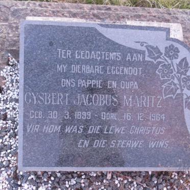 MARITZ Gysbert Jacobus 1899-1964