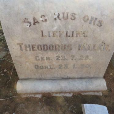 MALAN Theodorus 1929-1930