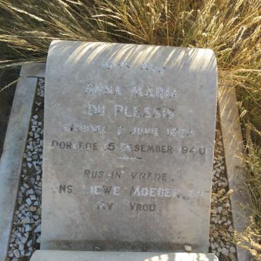 PLESSIS Anna Maria, du 1875-1940