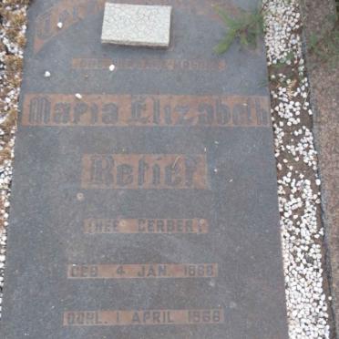 RETIEF Maria Elizabeth 1888-1966