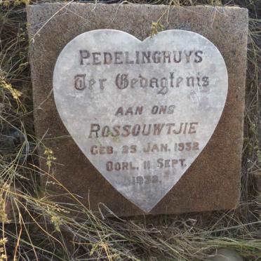 REDELINGHUYS Rossouwtjie 1932-1932