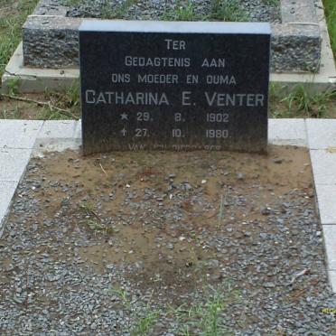 VENTER Catharina E. 1902-1980