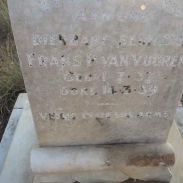 VUUREN Frans P., van 1937-1939