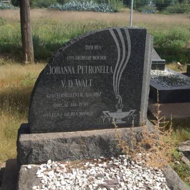 WALT Johanna Petronella, van der nee VERMEULEN 1867-1950