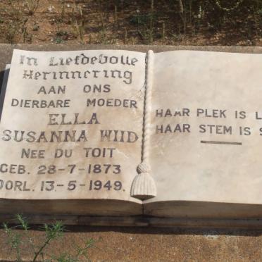 WIID Ella Susanna nee DU TOIT 1873-1949