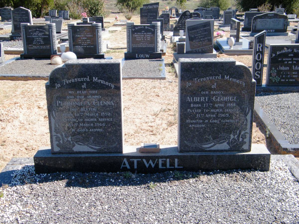 ATWELL Albert George 1888-1969 &amp; Petronella Guenna BESTER 1892-1966