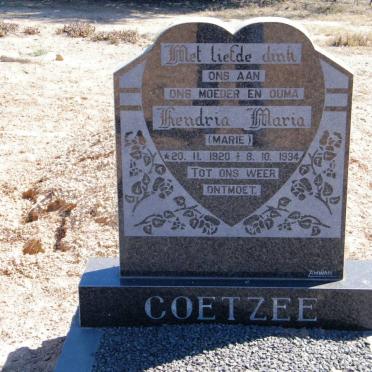 COETZEE Hendria Maria 1920-1994