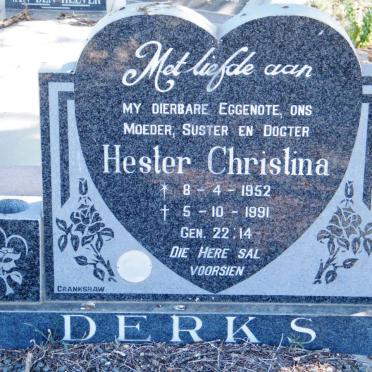 DERKS Hester Christina 1952-1991